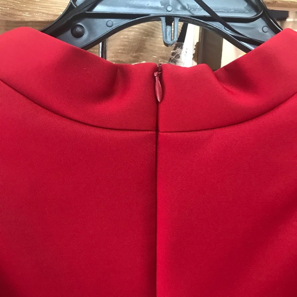 SL Fashions,Bejeweled Sleeve Dress,red,NWT - Picture 14 of 16